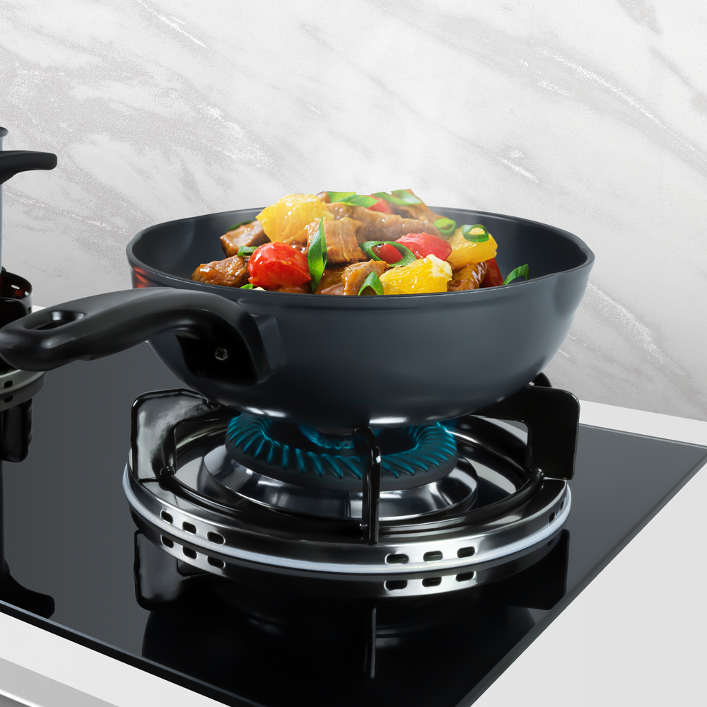 เตาแก๊สแบบฝัง 2 หัว EVE EVERCOOK SMART I 73 ซม. สีดำ